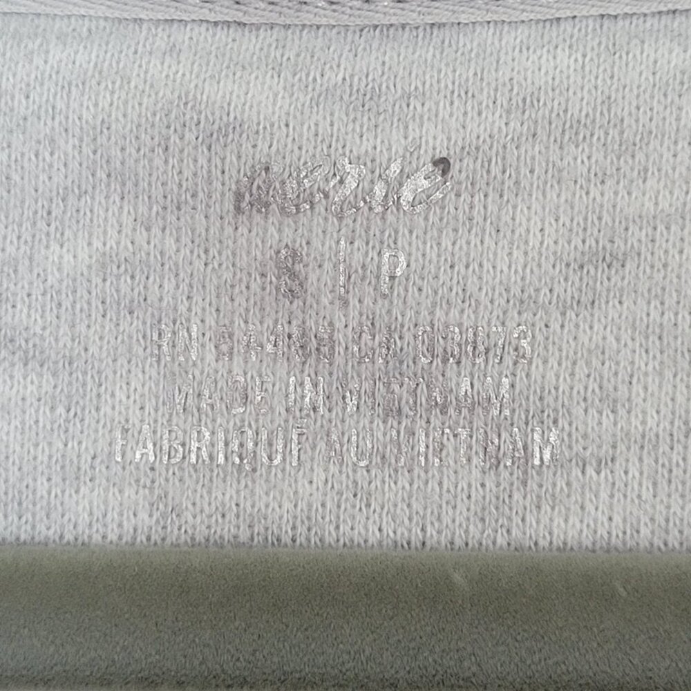 Aerie Cheetah Print 1/4 Zip Oversized Sweatshirt White Gray Women's Size Small - Picture 5 of 10